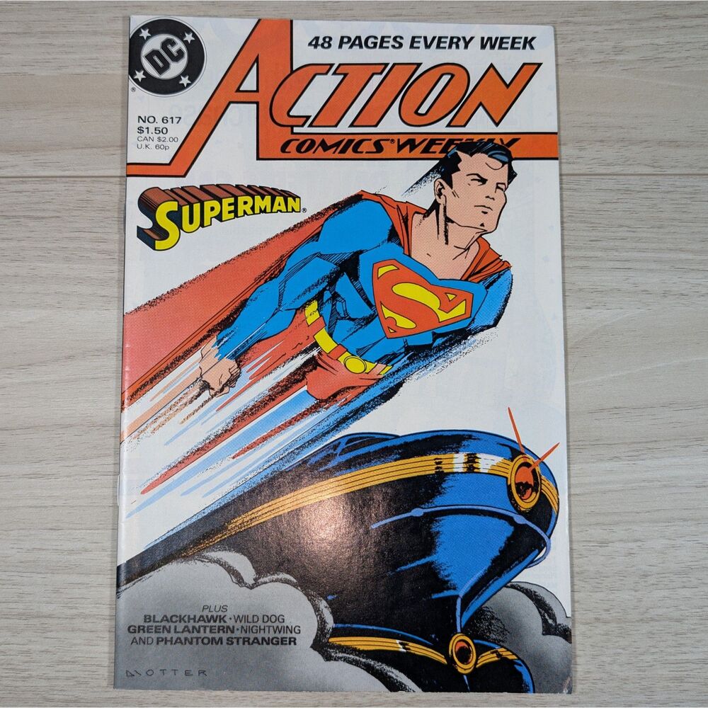 Action Comics Weekly #617 DC Comics 1988 Superman Blackhawk Green Lantern VF